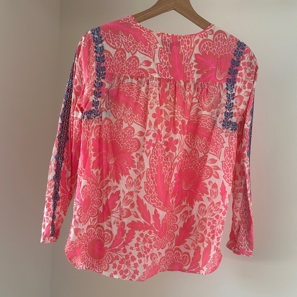 J. Crew Pink Floral Blouse - Picture 7 of 8